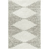 Scarlette Abstract Diamond Shag Off White Area Rug, 7.10 x 10