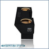 Black Dual Sealed Sub Box, Fits 82-92 Chevy Camaro