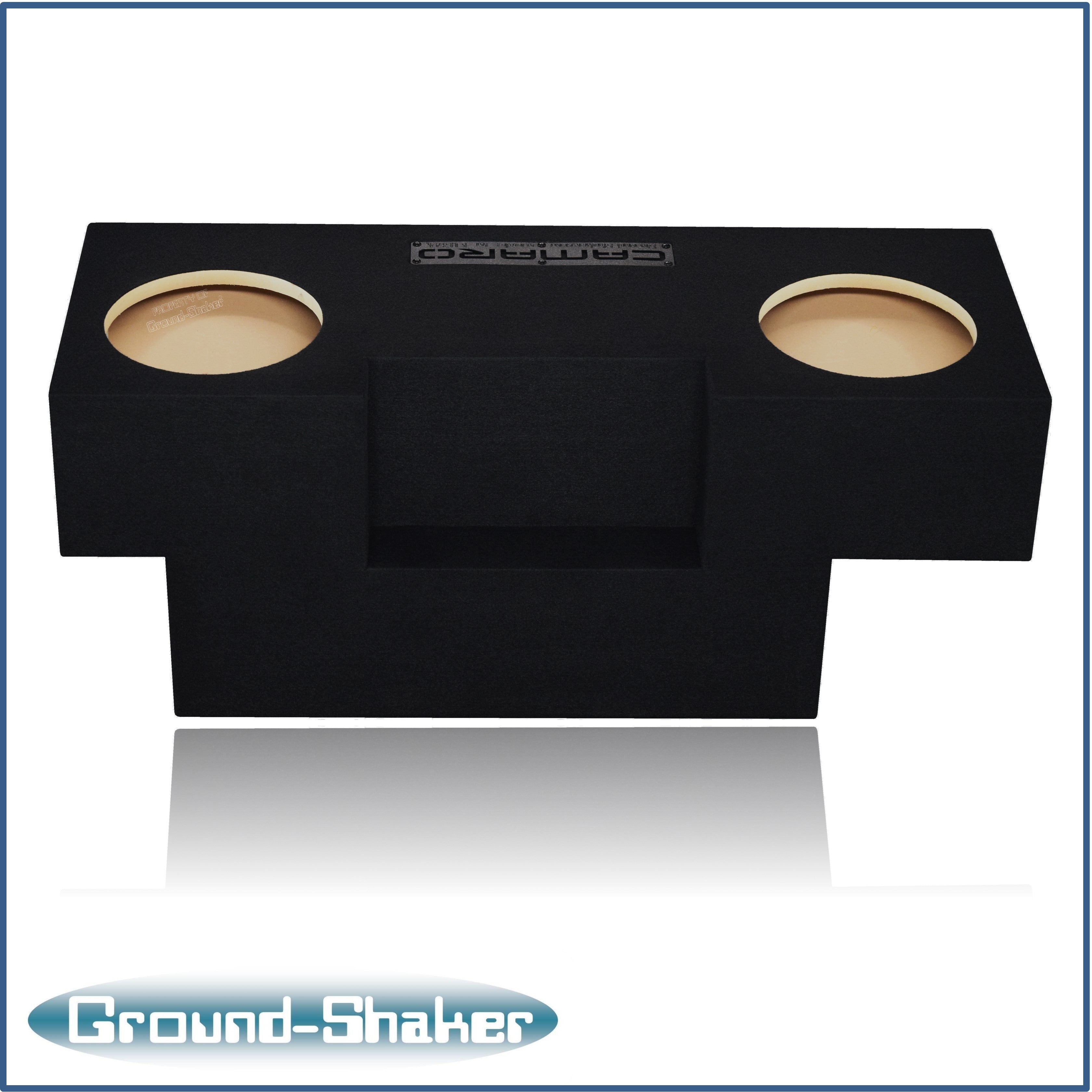 Black Dual Sealed Sub Box, Fits 82-92 Chevy Camaro