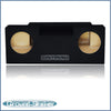 Black Dual Sealed Sub Box, Fits 82-92 Chevy Camaro