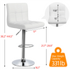 Bar Stools Counter Chairs Set of 2