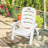 5 Position Adjustable Folding Lounger Chaise Chair with Wheels