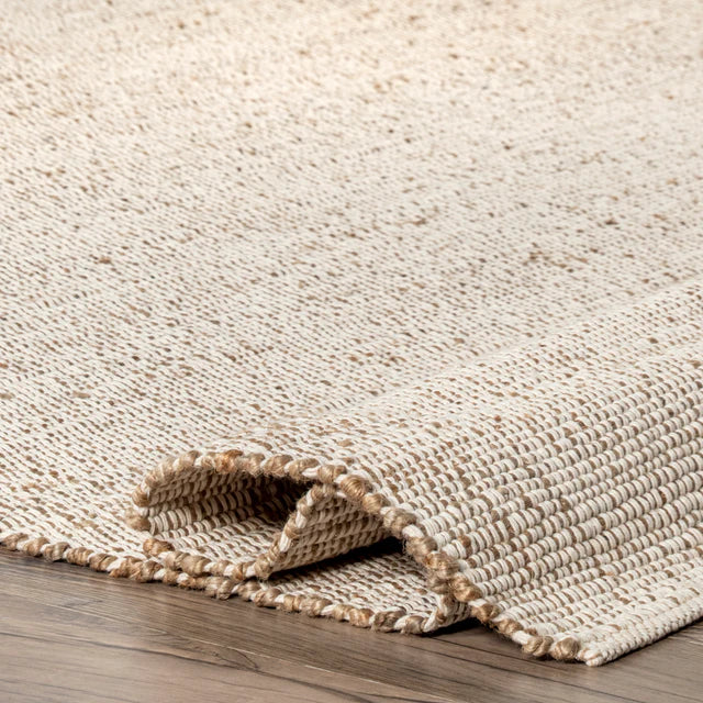 Elfriede Farmhouse Jute Blend Area Rug