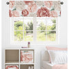 Peony Floral Garden Pink and Ivory Collection Window Valance