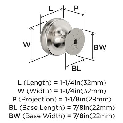 RENOWN Cabinet Knob - Set of 7