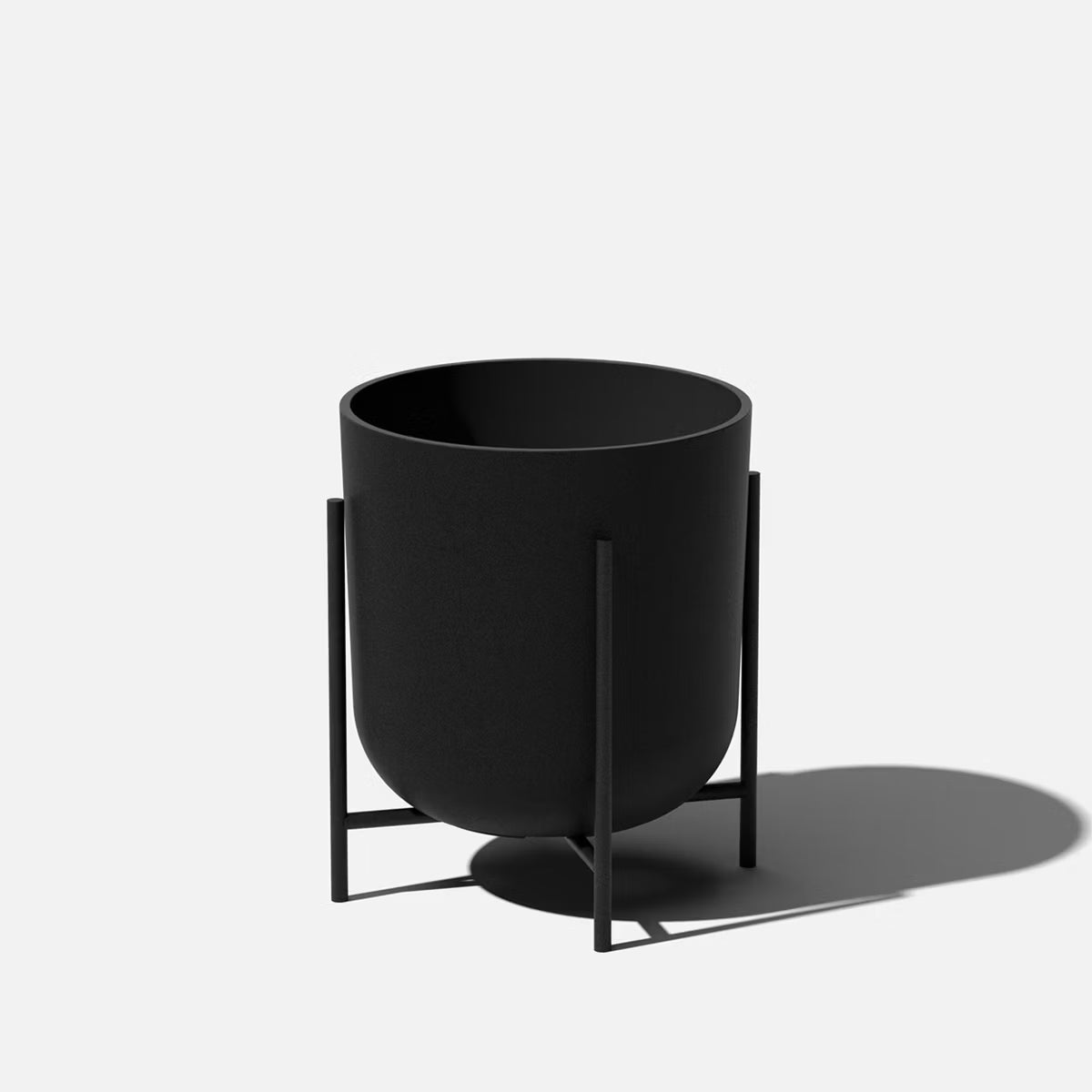 Veradek Mason Series Raised Kona Planter with Stand - Black SHOWROOM ITEM