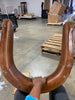 Avery armchair - Leather and steel