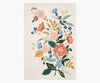 Les Fleurs Floral Vines Ivory Wool-Hooked Rug, 1-6