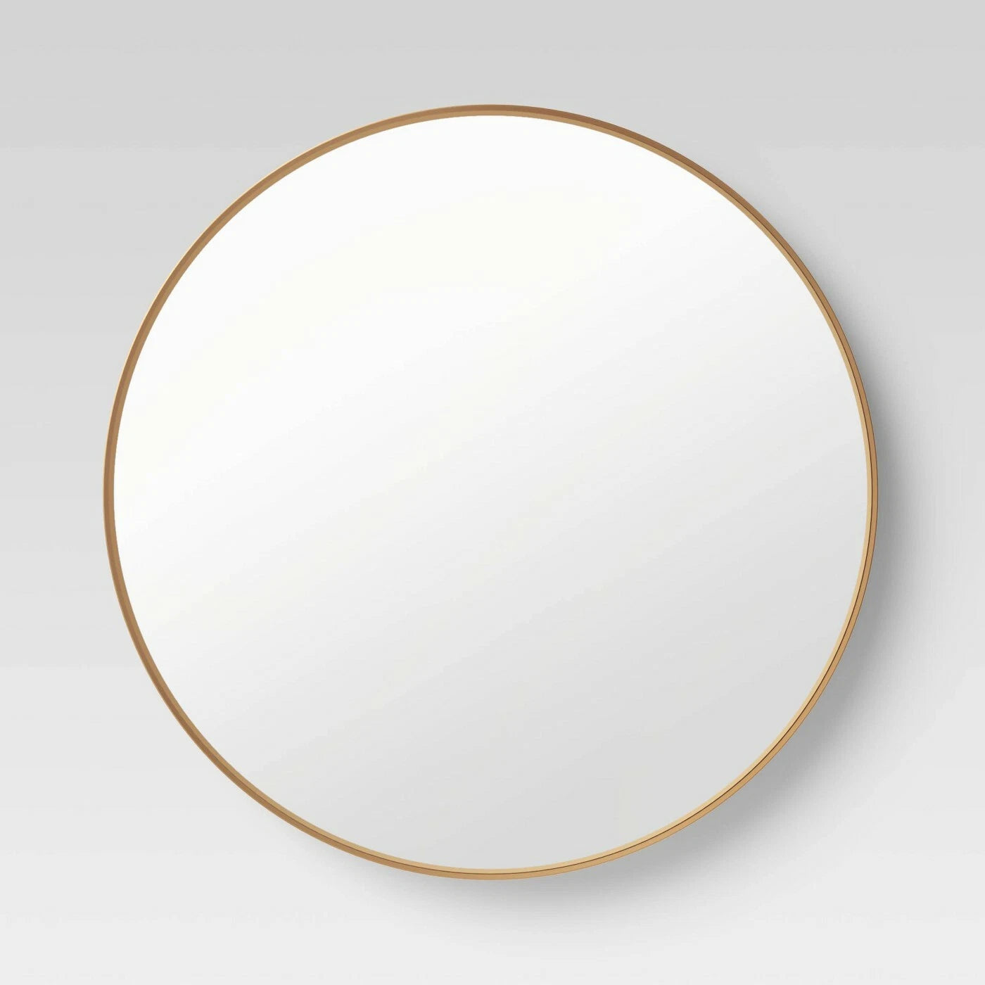 30" Flush Wall Mount Round Decorative Style Wall Mirror Deep Frame Gold SHOWROOM ITEM