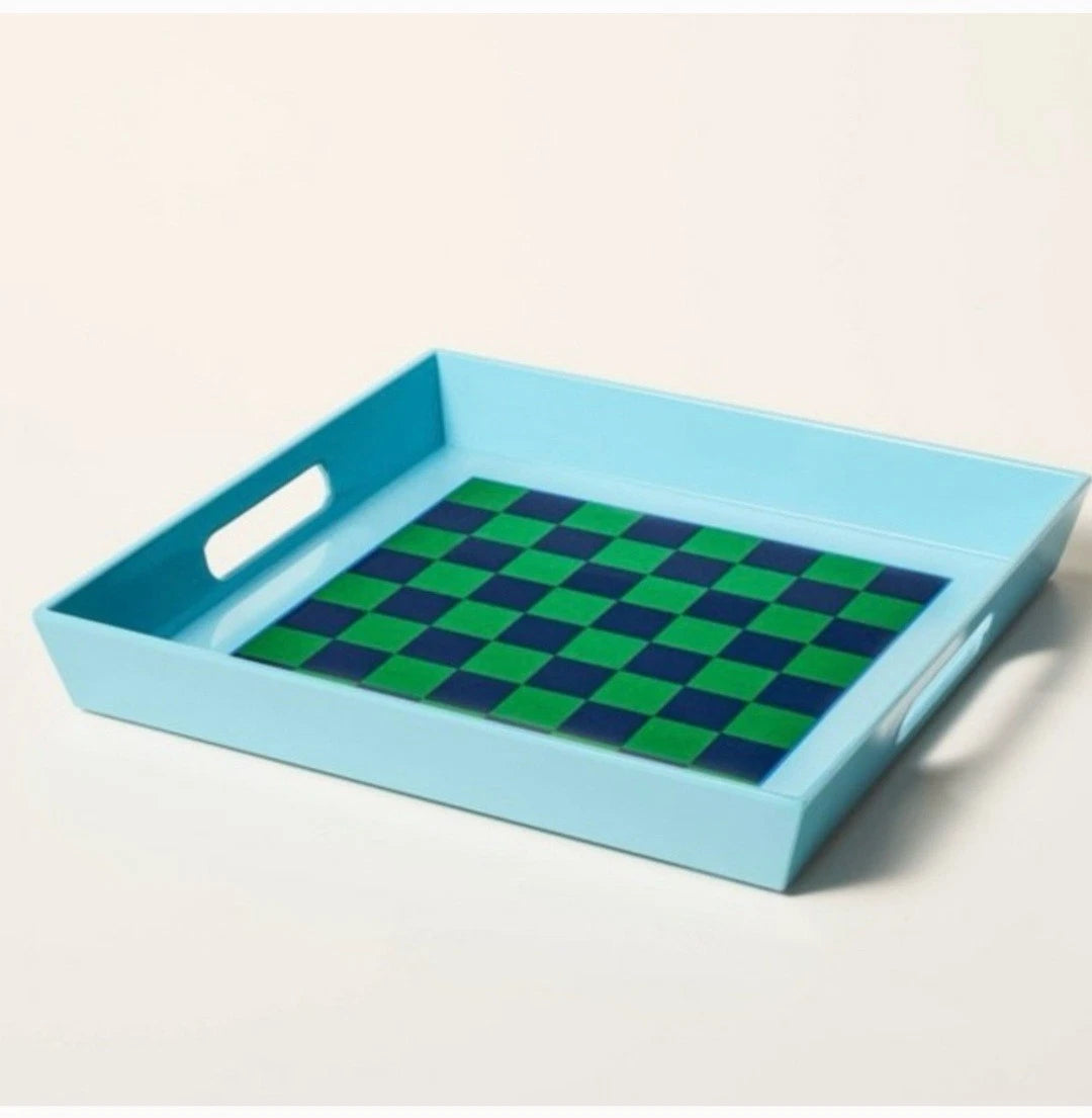 Kate Spade X Target Checkerboard Tray Game Serve Tray New - SHOWROOM ITEM