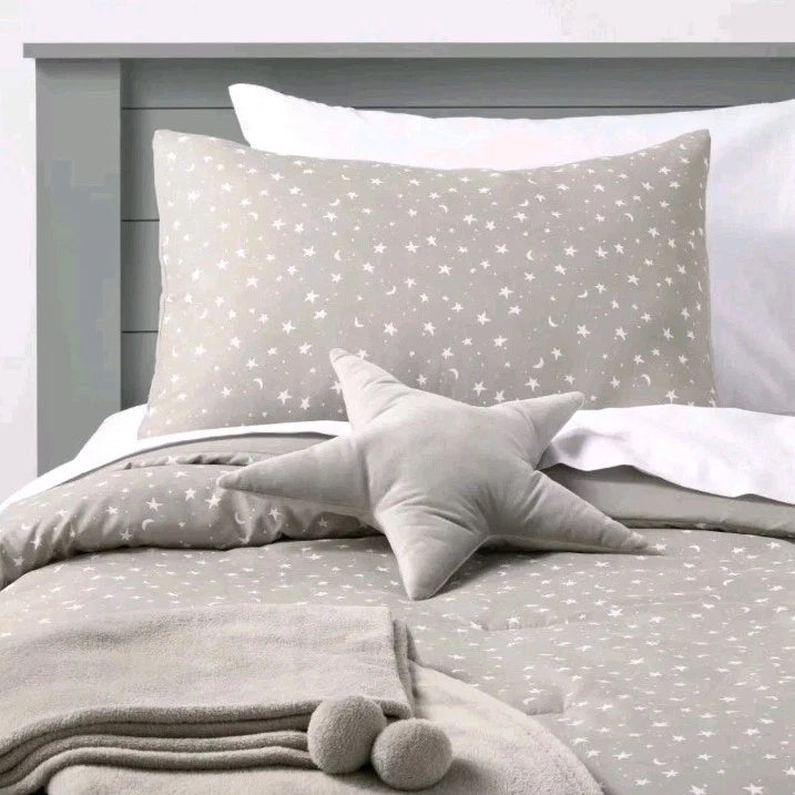 5pc Full/Queen Star Value Multi-Piece Bedding Set Gray