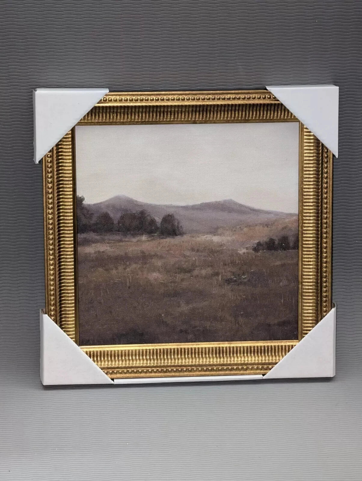 12"x12" Prairie Land Framed Canvas Board - Threshold SHOWROOM ITEM