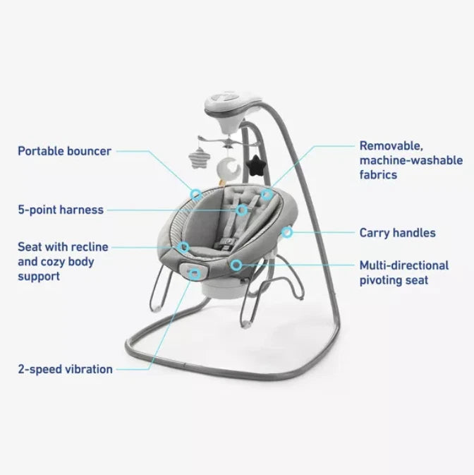 Deluxe Multi-Direction Baby SWING ONLY