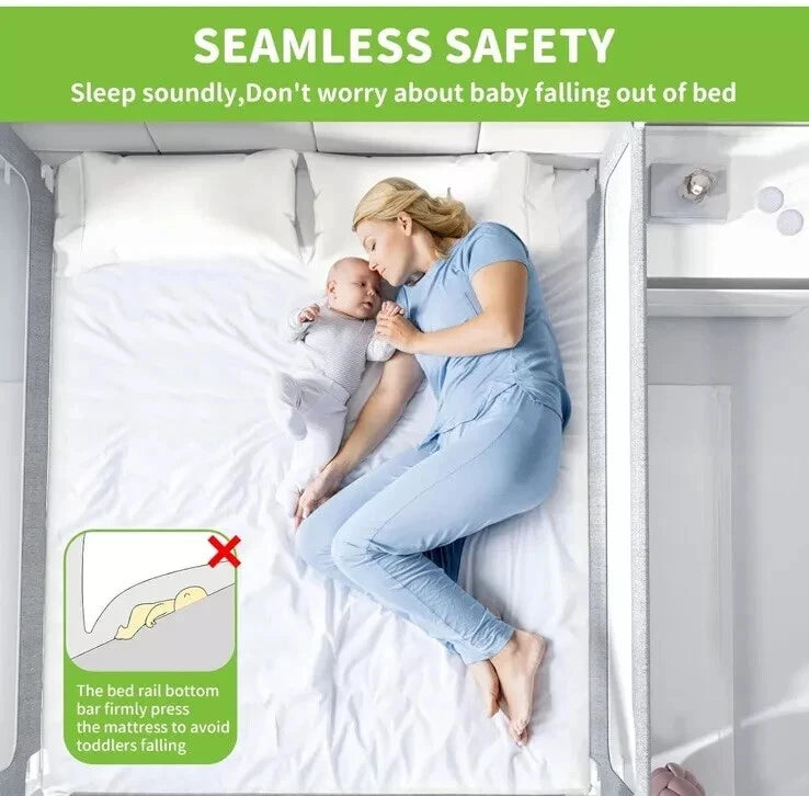 Bed Rail for Toddlers/Infants Safety Bed Guardrail White Fit All Sizes - Set of 2