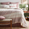 8-Piece Comforter Set Boho Striped OEKO-TEX, Mauve, King