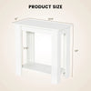 2-Tier End Table Modern Sofa Bedside Table Compact Nightstand w/Storage Shelf