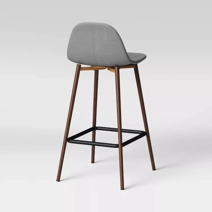 Set of 3 Copley Upholstered Counter Height Barstool- Light Gray, final cut