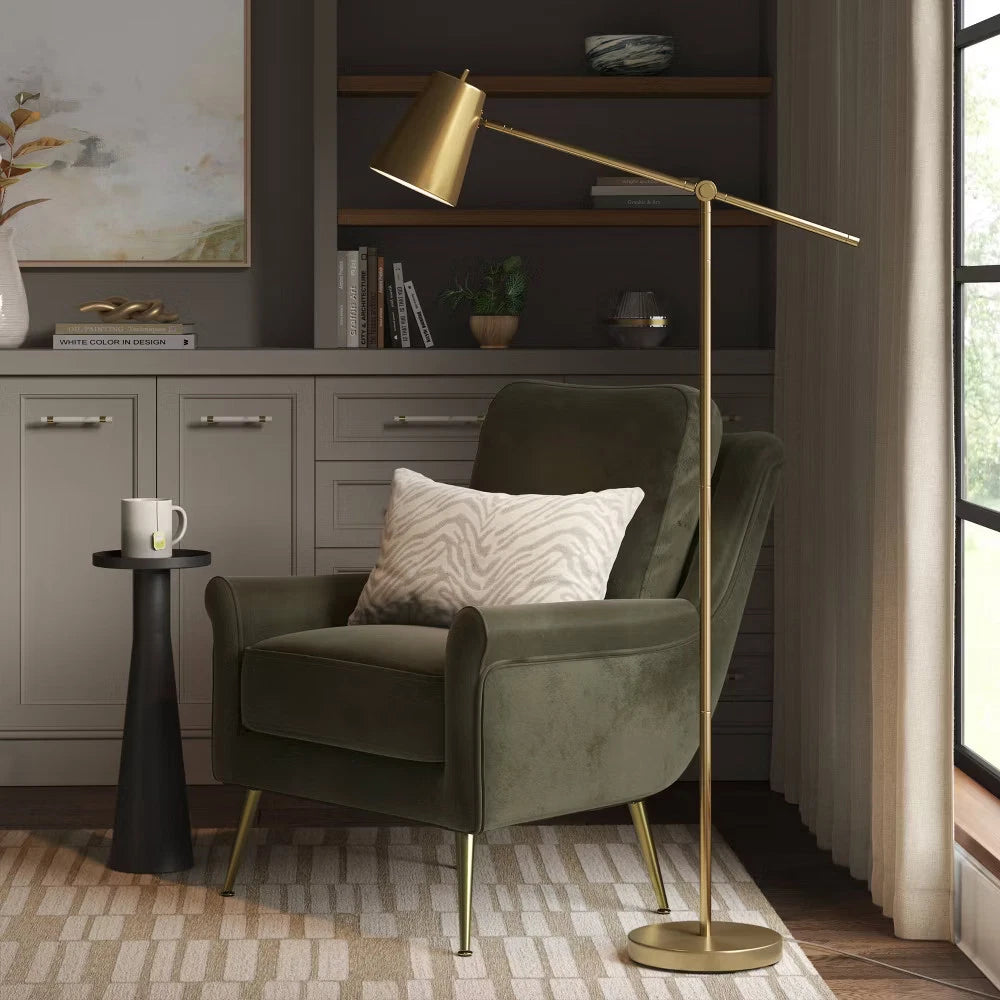 Cantilever Floor Lamp Brass