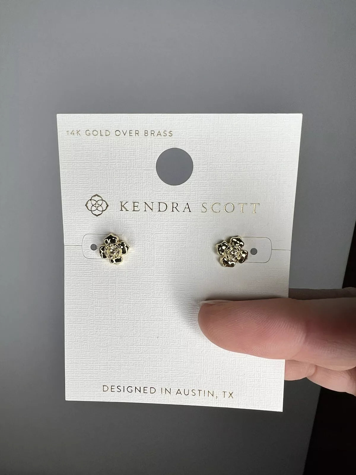 Kendra Scott Lily 14K Gold Over Brass Stud Earrings