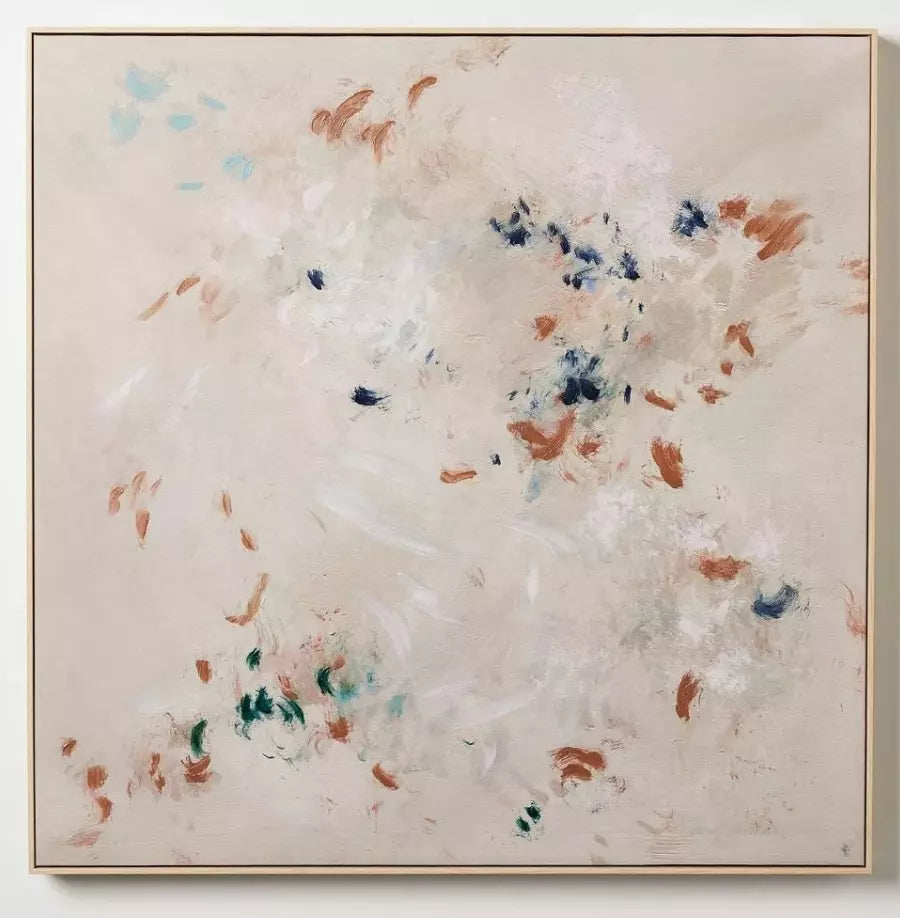 Pastel Abstract Framed Wall Art Canvas