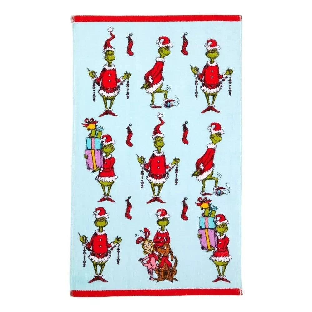 Dr. Seuss The Grinch Christmas Hand Towels 2 Pack, final cut