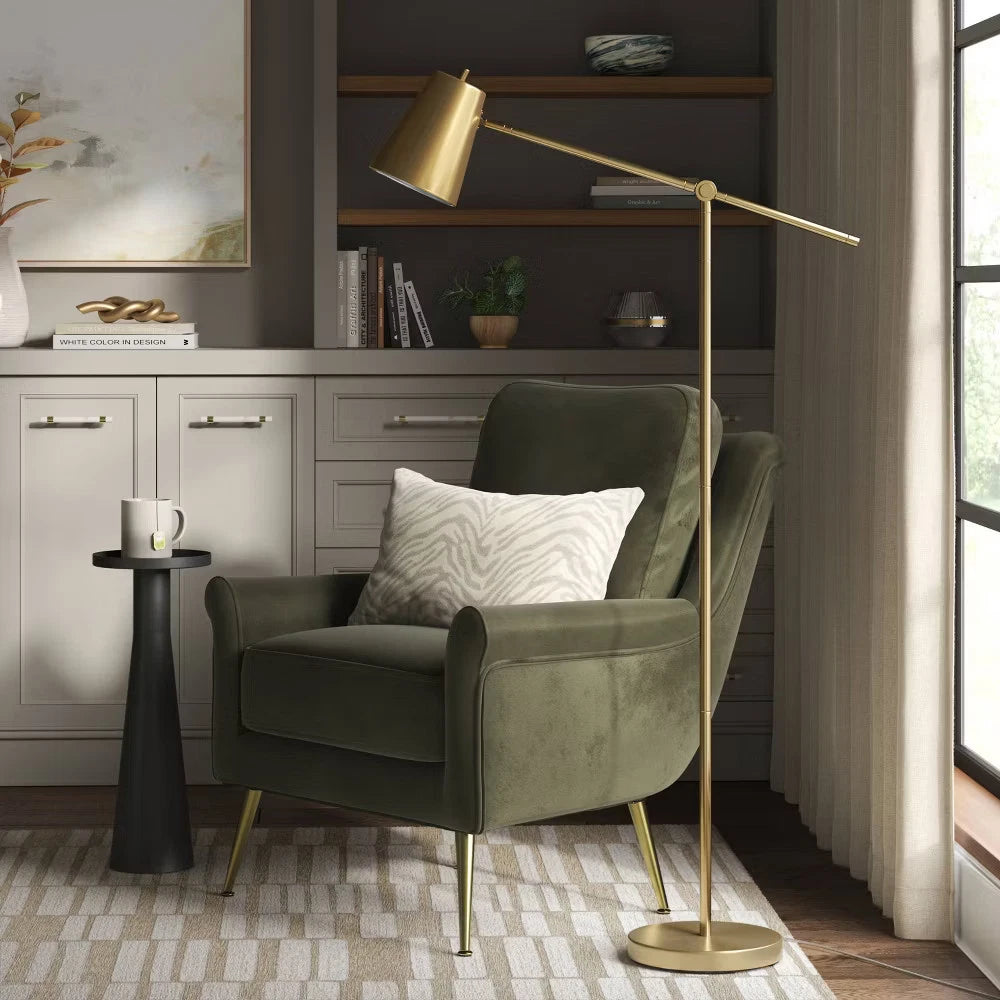Cantilever Floor Lamp Brass