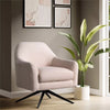 Lifestyle Solutions Fairfield Swivel Chair in Pink Fabric Upholstery