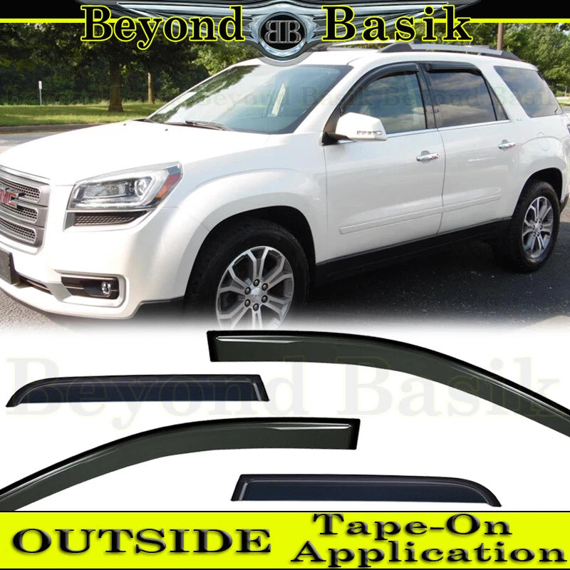 GMC Acadia SMOKE Door Vent Window Visors Rain Guards