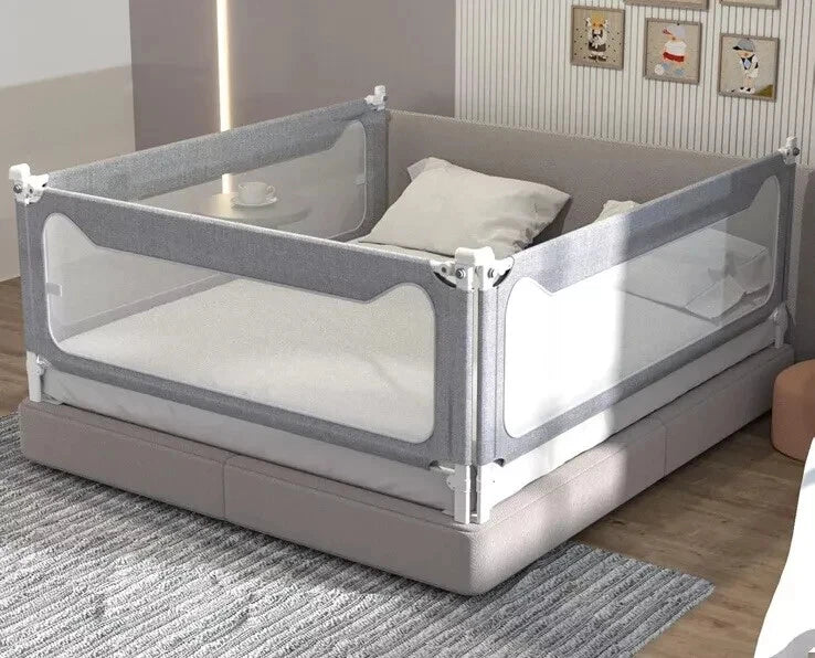 Bed Rail for Toddlers/Infants Safety Bed Guardrail White Fit All Sizes - Set of 2