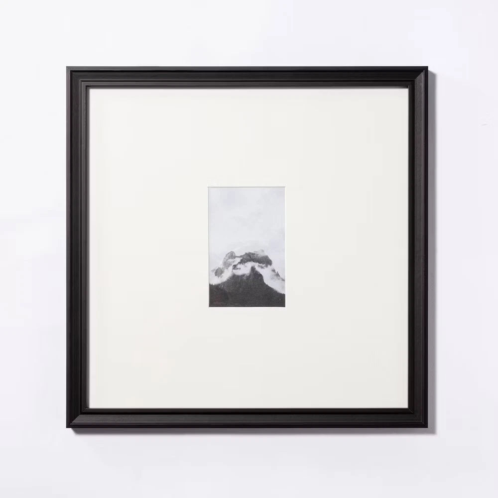 Matted to Gallery Frame Art Black