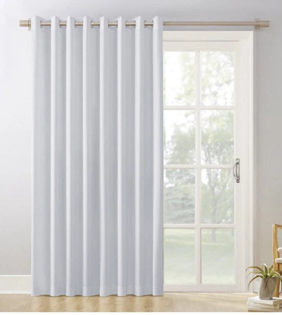 Sun Zero Easton Extra-Wide Blackout Grommet Sliding Patio Door Curtain Panel