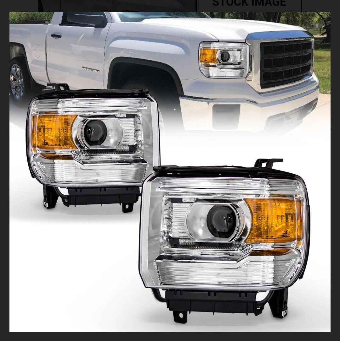 LED HeadlightsGMC Sierra Left+Right Pair