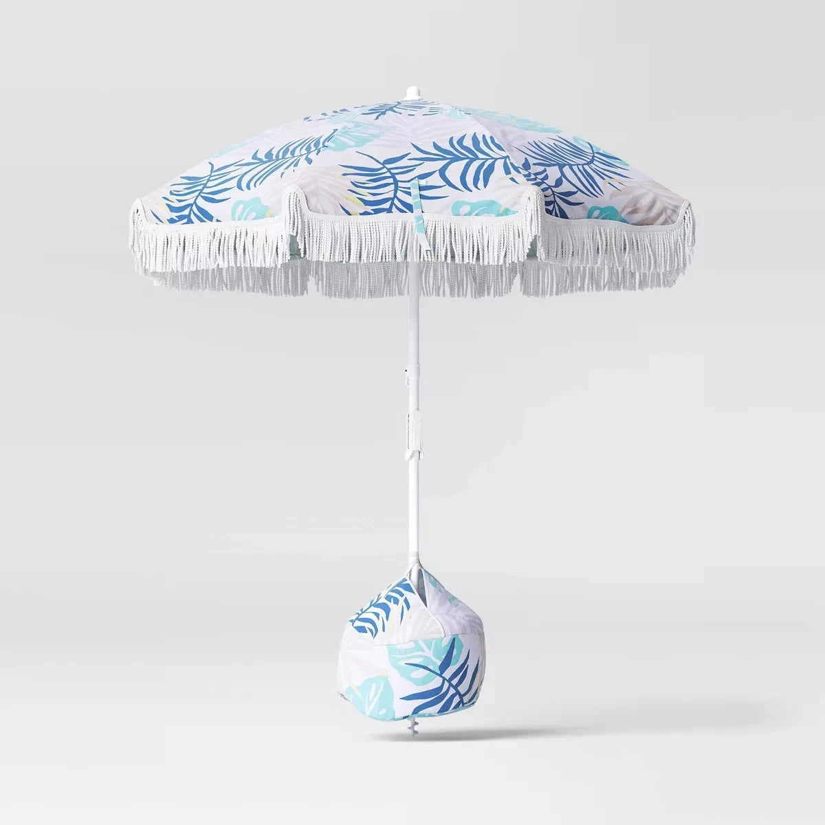 Outdoor Patio Beach Umbrella with Fringe