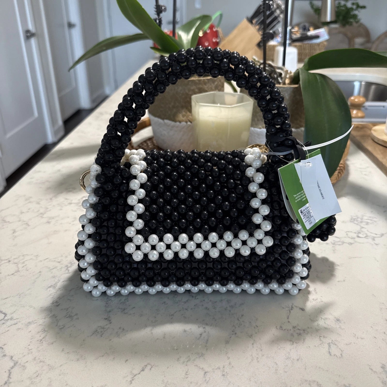 Target Kate Spade Pearl Bag Black And White Exclusive - SHOWROOM ITEM