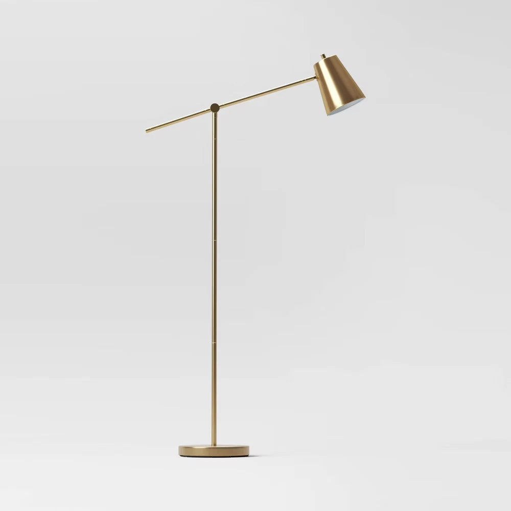 Cantilever Floor Lamp Brass