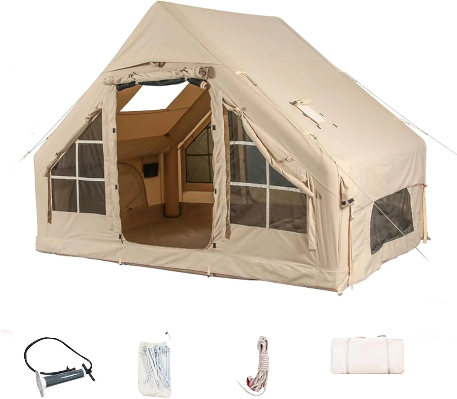 Inflatable Camping Tents w/Hand Pump