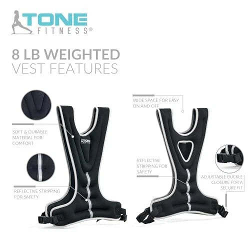 Tone Fitness Weighted Vest Black