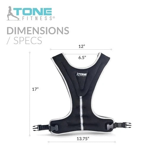 Tone Fitness Weighted Vest Black