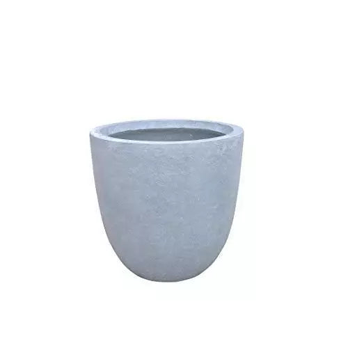 Lightweight Concrete Modern Outdoor Round Planter