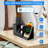 Wireless Charger with Desk Organizer, Fast Charging Station for iPhone 15 14