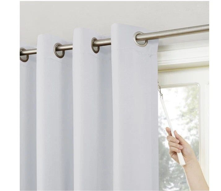 Sun Zero Easton Extra-Wide Blackout Grommet Sliding Patio Door Curtain Panel