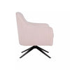 Lifestyle Solutions Fairfield Swivel Chair in Pink Fabric Upholstery