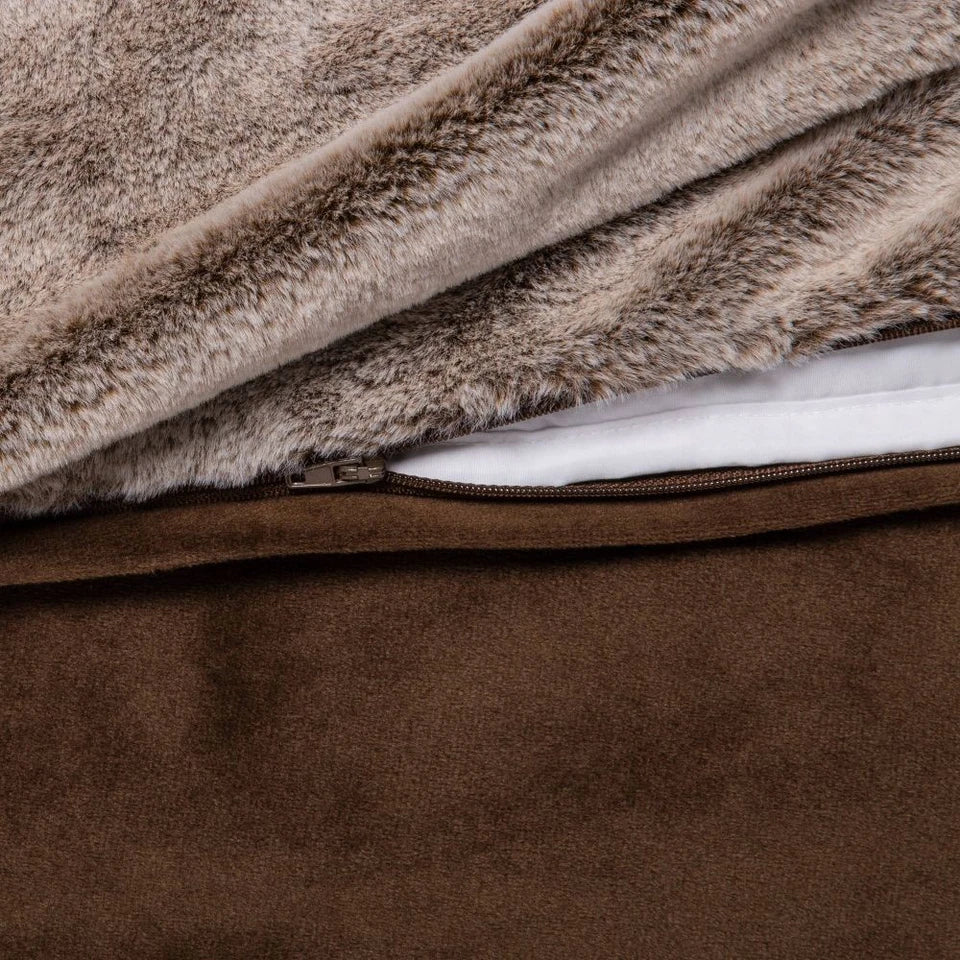 Weighted Faux Fur Throw Blanket 15 lbs OEKO-TEX Certified