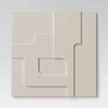 (Set of 4) 3D Decorative Graphic Tiles White