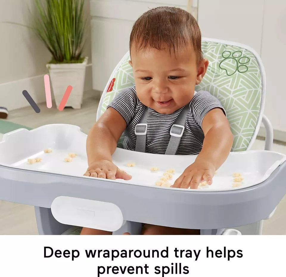 Baby to Toddler High Chair SpaceSaver Simple Clean Portable Dining