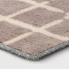 Washable Small Checkered Area Rug Gray - 4'x5'