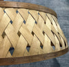 Wooden Lattice Christmas Tree Collar Light Brown