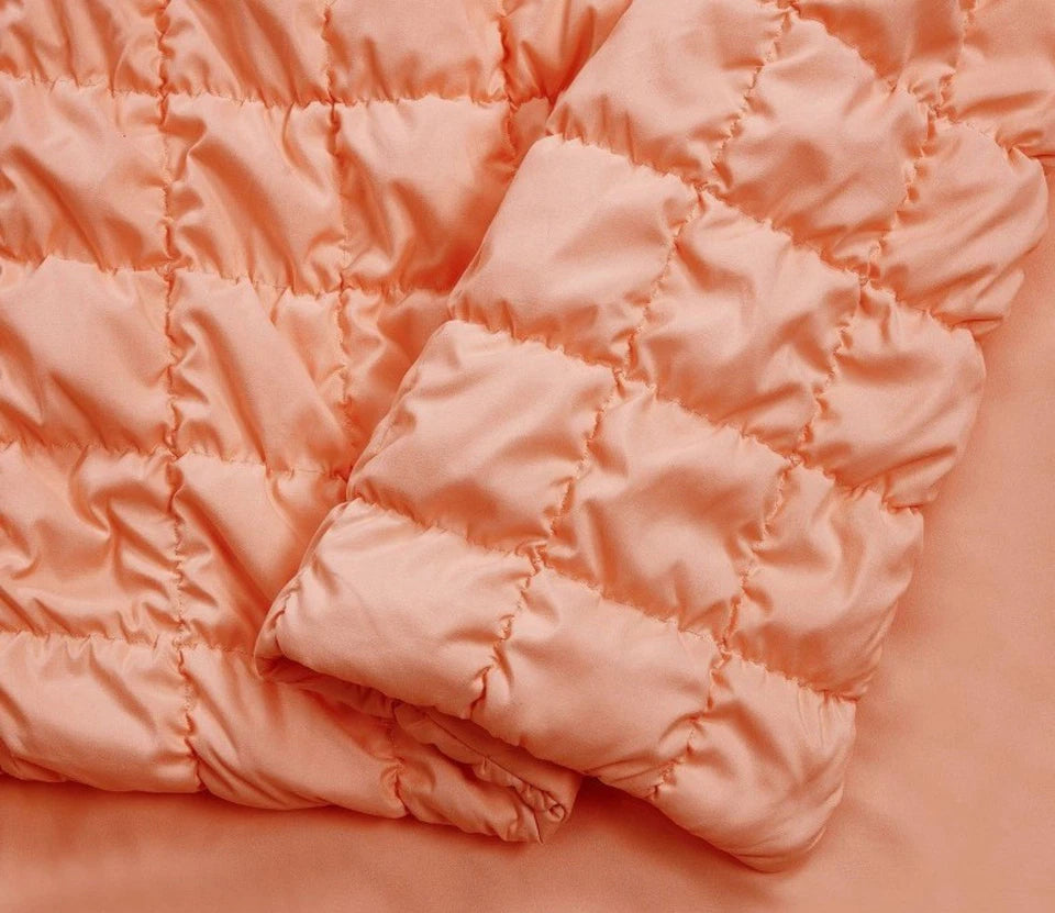 Teen Twin/Twin XL Puffy Comforter Set Peach