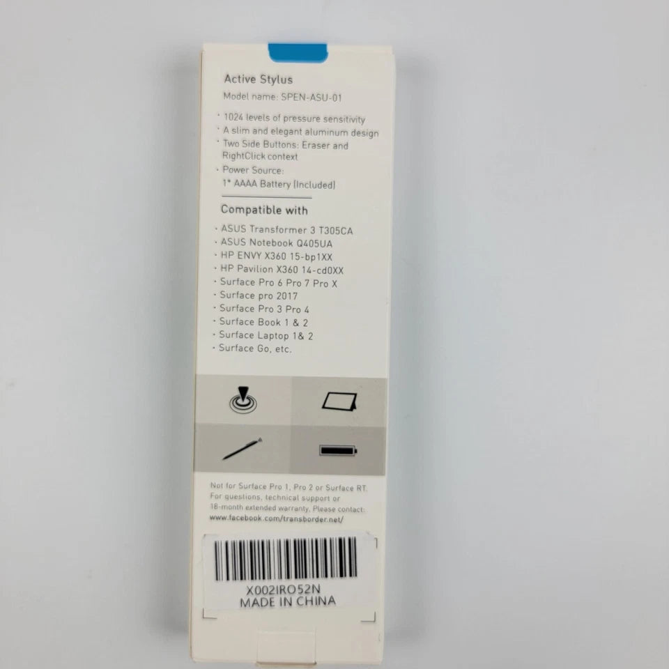 Tesha Active Stylus Black Surface Pro HP Asus