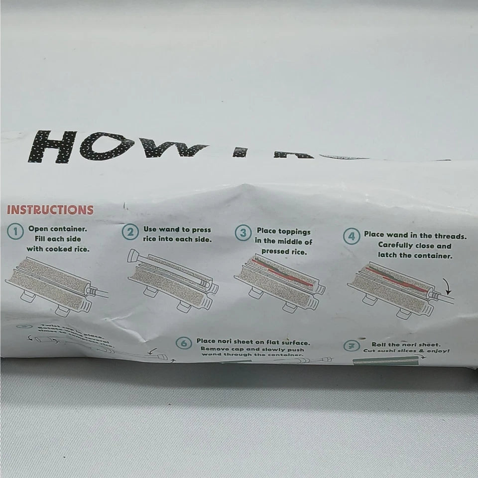 How I Roll Sushi Roll Maker Novelty Kitchen Gadget Tool Black, final cut